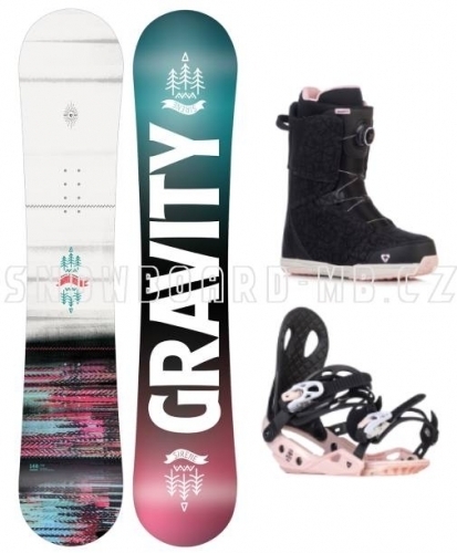 Dámský snowboard komplet Gravity Sirene 2022/23 (boty s Atop kolečkem)1