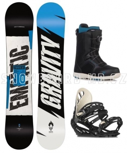 Junior komplet snowboard Gravity Empatic s vázáním a boty s kolečkem1