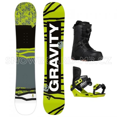 Junior snowboardový komplet Gravity Flash s botami s kolečkem1