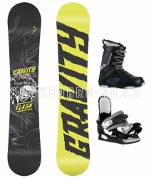 Junior snowboard komplet Gravity Flash pro kluky