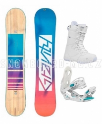 Dámský snowboard komplet s bílými botami Gravity Trinity 2021/22