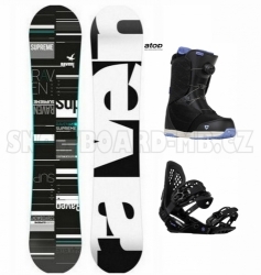 Dámský snowboard komplet Raven Supreme black/mint