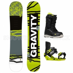 Junior snowboardový komplet Gravity Flash s většími botami a vázáním