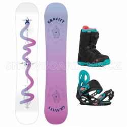 Dětský snowboardový komplet Gravity Fairy s botami s kolečkem