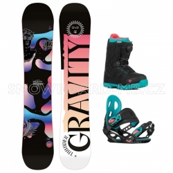 Dětský snowboardový komplet Gravity Thunder Jr s botami s kolečkem