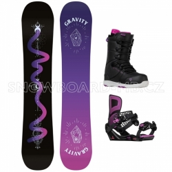 Dámský snowboardový komplet Gravity Sirene black