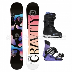 Dámský snowboardový komplet Gravity Thunder s botami se 2 kolečky