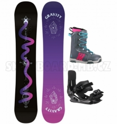Dámský a dívčí snowboardový komplet Gravity Sirene Black